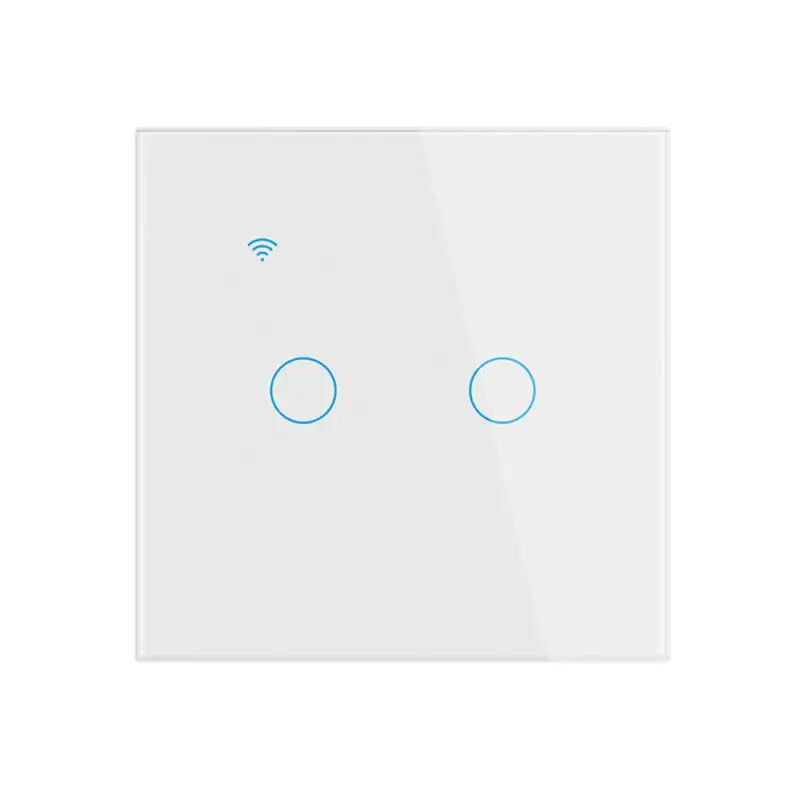 TUYA EU WiFi Smart Touch Switch 1/2/3/4gang Smart Light Switch Neutral Wire/No Neutral Wire Required Touch Switch Alexa Google