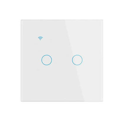 TUYA EU WiFi Smart Touch Switch 1/2/3/4gang Smart Light Switch Neutral Wire/No Neutral Wire Required Touch Switch Alexa Google