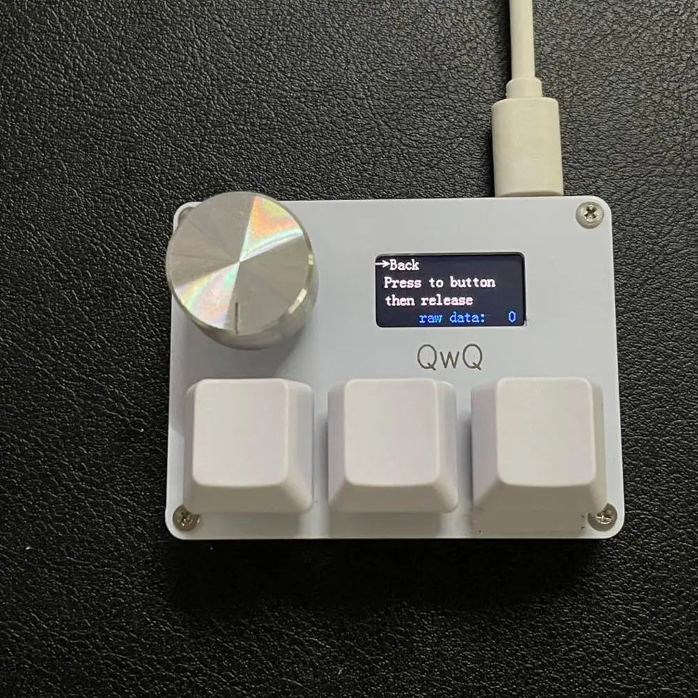 Gateron KS-20 White Switches SayoDevice OSU O3C Rapid Trigger Magnetic Switches Keyboard With Knob Screen Copy Paste Shotcut