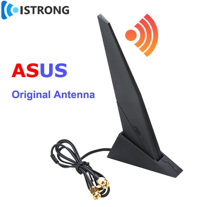 Original ASUS Motherboard Network Cards Antenna 2.4G/5G/6G WiFi6e Tri-Band Magnetic Antenna for ROG Z390 Z490 X570 B460 B360