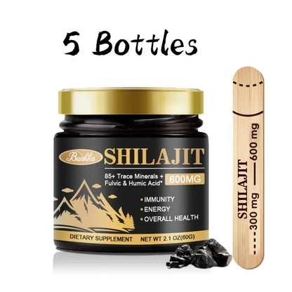 Original Organic Shilajit Resin Bitter Taste 100% Pure Himalaya Beauty Health Hormone Balance 85+ Trace Minerals Fulvic Acid