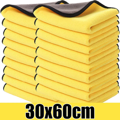 20/1Pcs Thicken Microfiber Cloths Double Sides Cleaning Towels Car Washing Drying Cloth Super Absorbent Auto Detailing Towel Rag