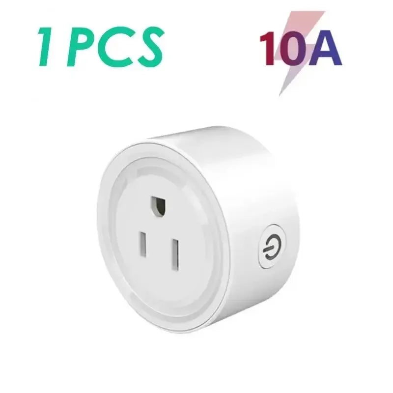 Tuya Smart Wifi Plug US Standard Wireless Outlet 10A Remote Control Smart Home Appliances Work With Alexa Google Home