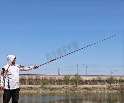 2.7-4.5M Carbon Fishing Rod 100kg above Superhard Long Distance Throwing shot Rod Telescopic Sea Boat High Quality Fishing Rods