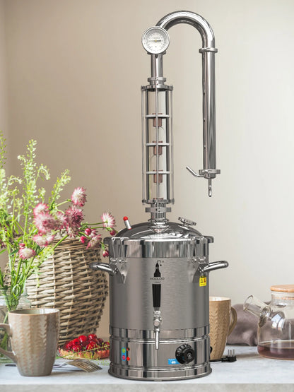 HOOLOO CT20s Home Distiller Crystal Column Alcohol Still Equipment Home Appliance Moonshine apparatus Brandy Whisky Rum Gin