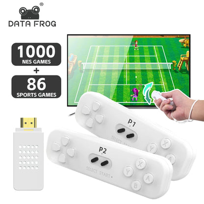 DATA FROG Y2 Fit 4K Game Stick Retro Somatosensory Console Built In 1000+ NES Games Wireless TV Dendy Video Game Console