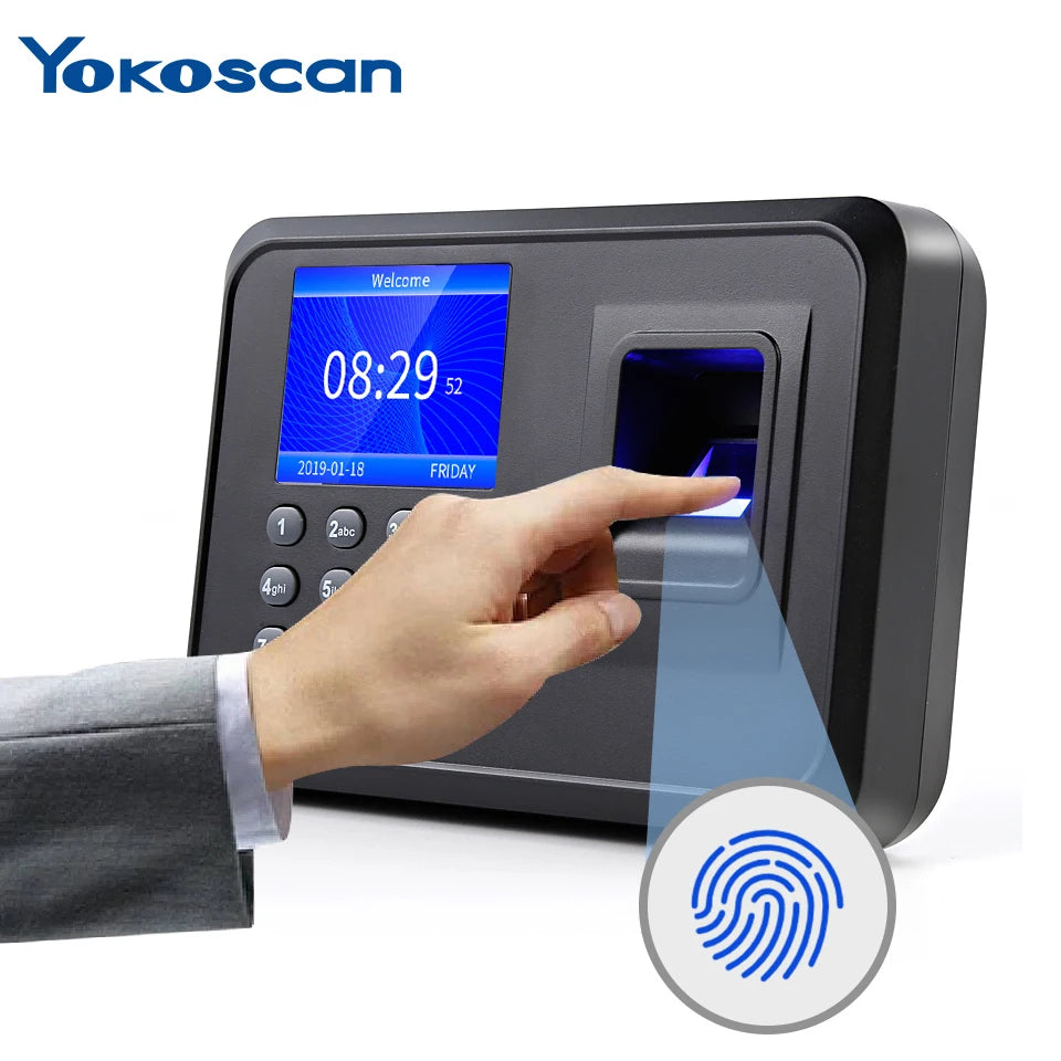 YK&SCAN Biometric Fingerprint Time Attendance Clock Recorder Employee Recognition Device Electronic