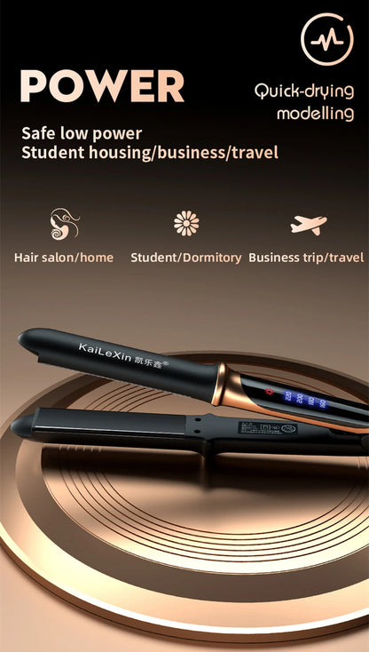 4 Gears Adjustable Temperature 2in1 Professional Flat Iron Hair Straightener Fast Warm-up Styling Tool For Wet or Dry Hair