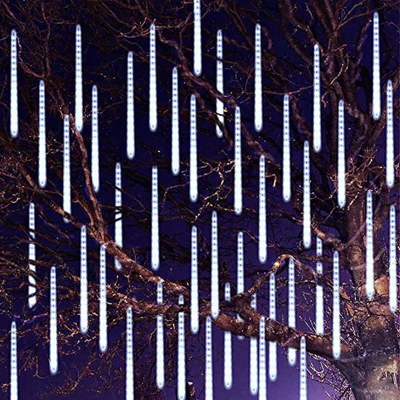 EU/US Plug Meteor Shower String Lights for Street Garden Wedding Christmas Tree Decoration Navidad Outdoor LED Holiday Lighting