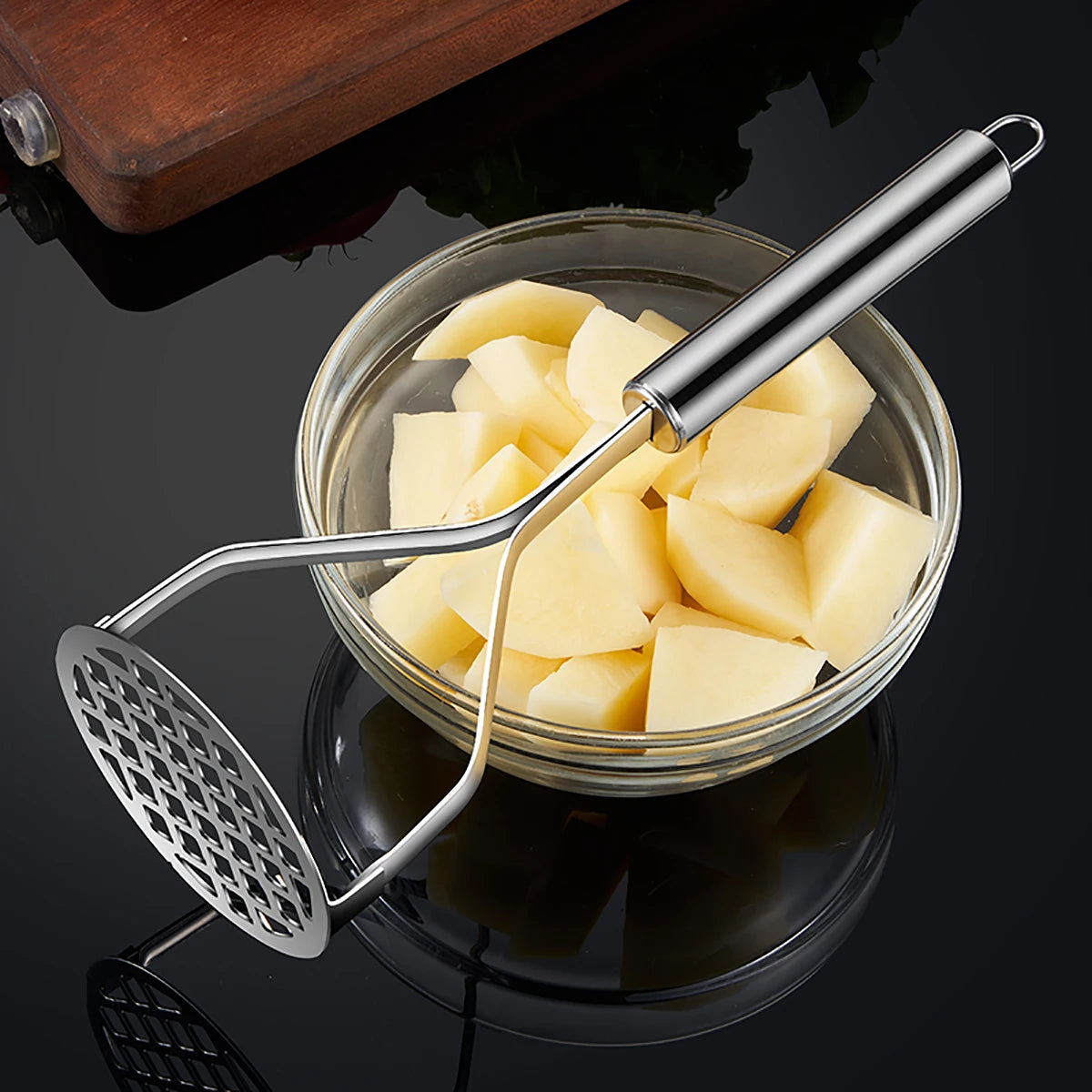 Stainless Steel Potato Mashers Ricers Masher Puree Purple Sweet Potata Pumpkin Grater Makers Tools Crusher Kitchen Acceesories