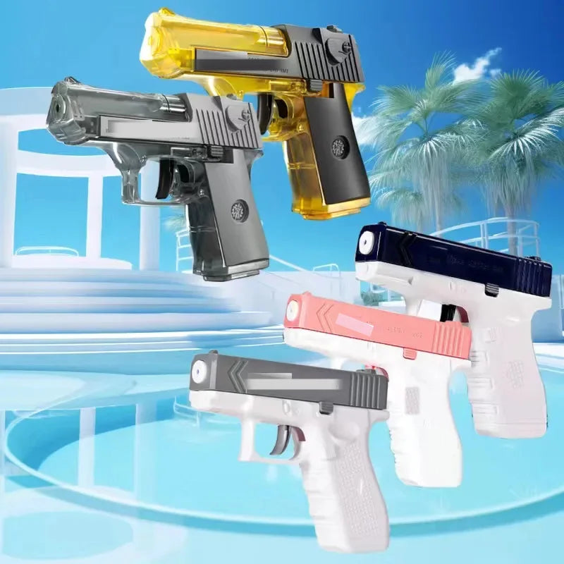 Summer Water Gun non Electric Pistol High-pressure Full Automatic Shooting Water Beach Toy Gun For kid Children Boys Girls