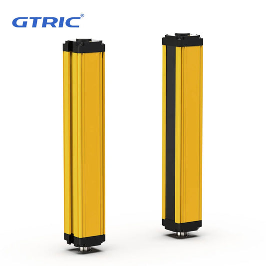 GTRIC Safety Light Curtain Sensor Infrared Photoelectri Grating Barrier 40mm Resolution Area Protection Device NPN PNP 12-24V DC