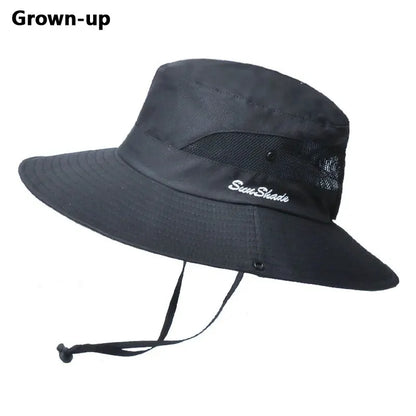 Xinbaoguan 100% Polyester 9002 Summer Outdoor Sun Hat, Breathable Sun Hat, Folding Sun Hat, Female Ponytail Hole Fisherman Hat