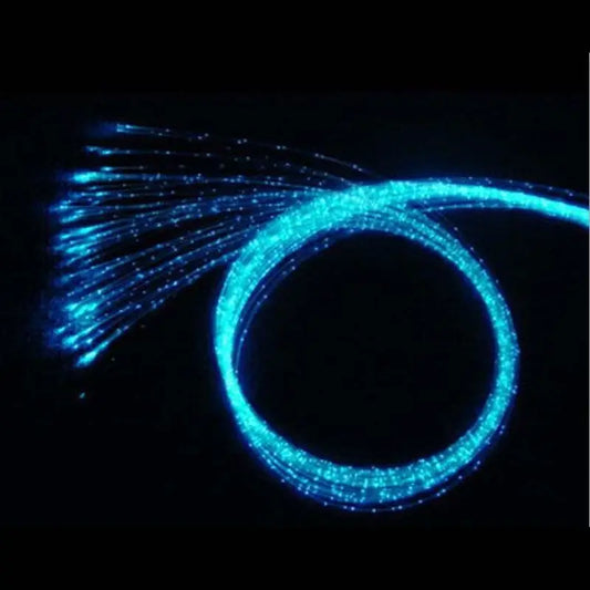 30~100 Meter 0.5mm~3mm Sparkle Flash Point Side Glow Sparkle PMMA Fiber Optic Cable For Wedding Party Decoration