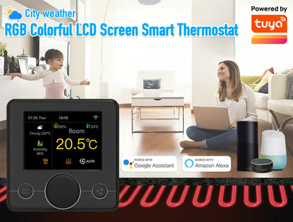 Tuya Wifi Thermostat Smart Thermostat Gas Boiler Water Floor Heating Termostato Digital Temperature Controller Smart Life Alexa