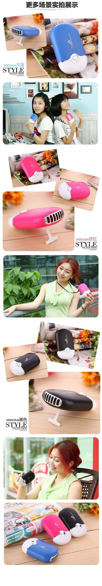 New USB Mini Fan Air Conditioning Blower USB Charging Fan Eyelash Hair Dryer Portable Nail Polish Quick Dry Pocket Cooling Fan