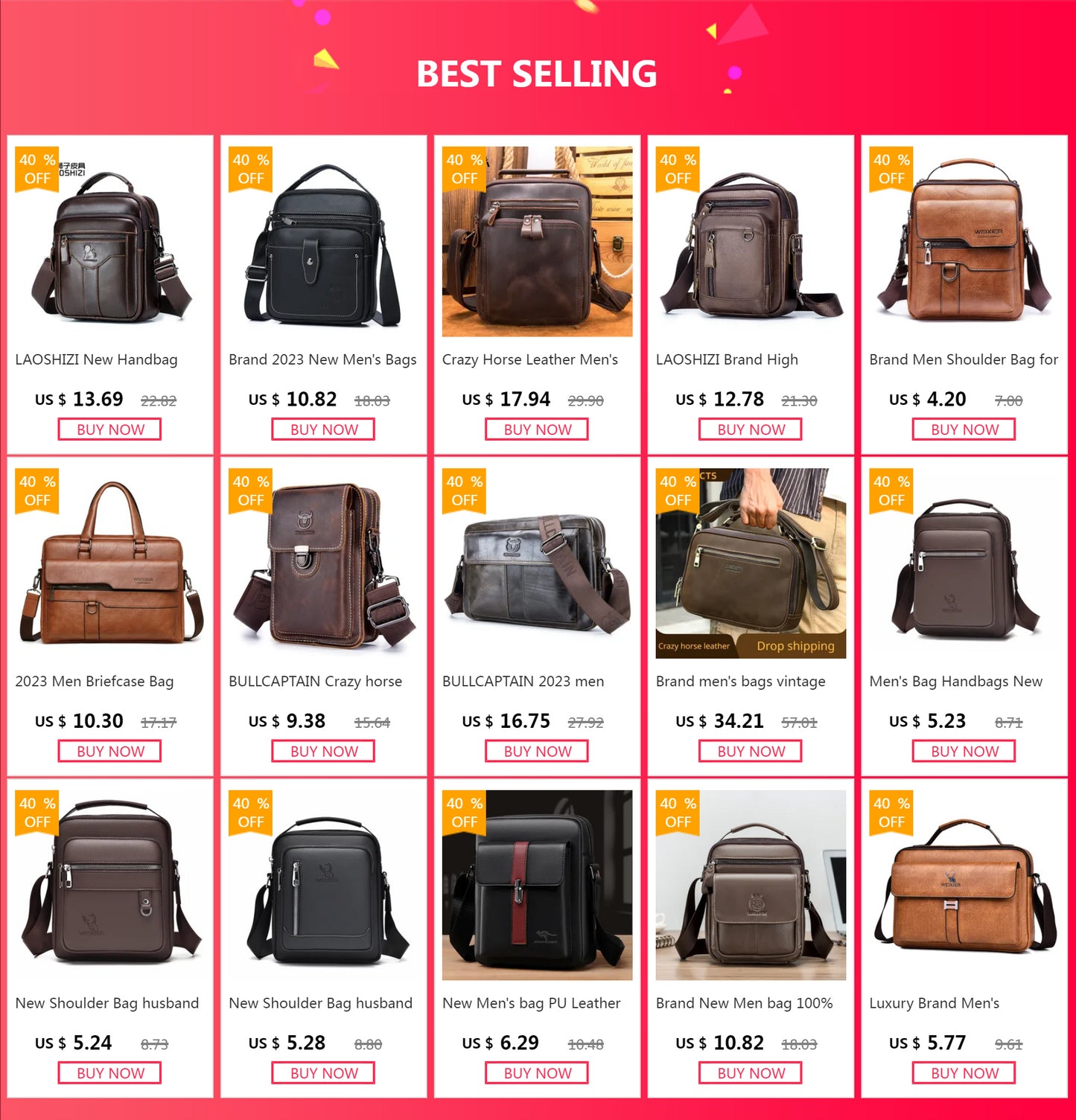 BULLCAPTAIN Crazy horse leather Male Waist Packs Phone Pouch Bags Waist Bag Men's Small chest Shoulder Belt Bag small back pack