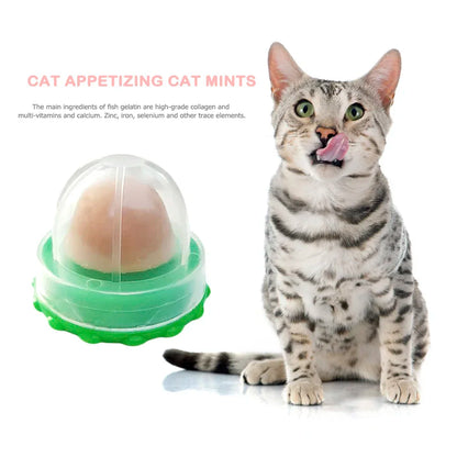 10pcs Catnip Toy Catnip Balls Wall Ball Toys Licking Snacks Healthy Nutrition Ball Teeth Cleaning Catnip Toy Snack Pet Supplies