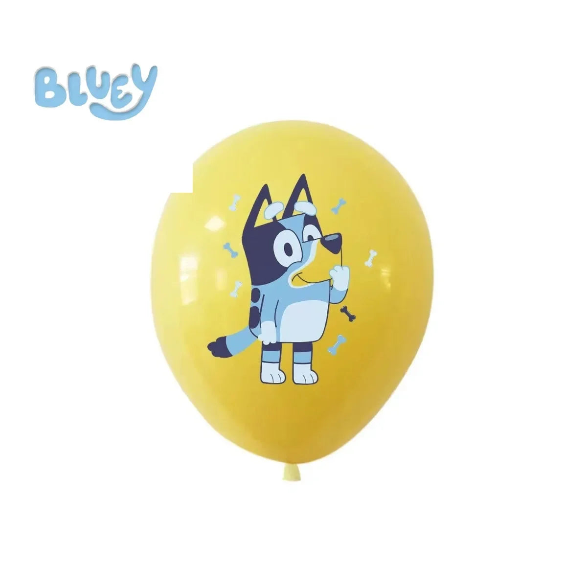 Cute Bluey family Dog Birthday Party cutlery plate Disposable Banner Cake Topper Hanging Flag Balloons Set Birthday Decorations