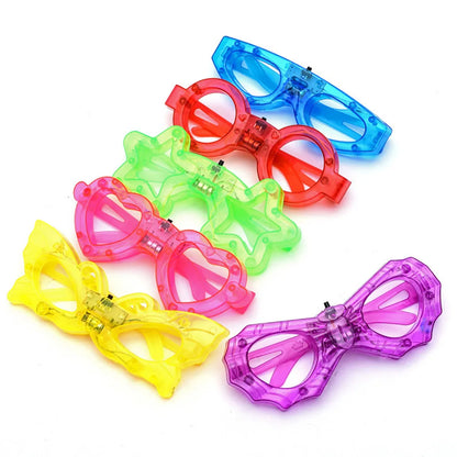 LED Glasse Neon Glow In The Dark Party Favor Supplies Light Up Glasses for Adults Kid Birthday Wedding Party Accessories