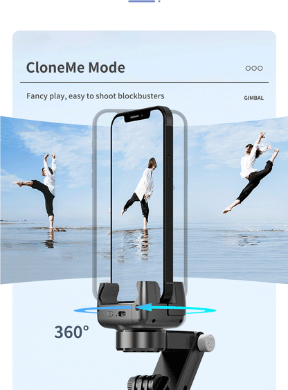 360 Rotation Following shooting Mode Gimbal Stabilizer Selfie Stick Tripod gimbal For iPhone Phone Smartphone live photography