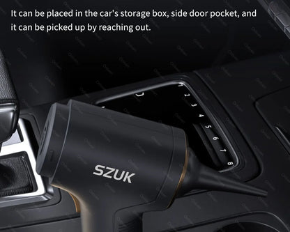 SZUK 98000PA Car Vacuum Cleaner Mini Powerful Cleaning Machine Strong Suction Handheld for Car Portable  Wireless Home Appliance