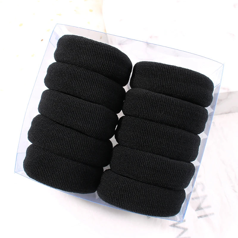 2/5/10 Pcs/Set New Women Soft Simple Solid Width Scrunchies Rubber Bands Lady Elastic Hair Band Female Fahsion Hair Accessories