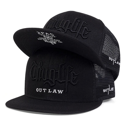 1 Pcs Fashion Fastball CAP Thuglife Embroidery Hiphop Baseball Cap Snapback Hat Adult Outdoor Casual Sun Casual Bone Adjustable