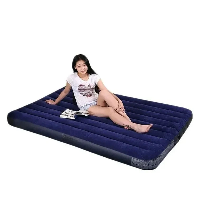 Multifunctional Inflatable Bed Home Outdoor Air Mattress Blue Single Double Pneumatic People Multifunction Mattresses Beds