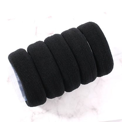 2/5/10 Pcs/Set New Women Soft Simple Solid Width Scrunchies Rubber Bands Lady Elastic Hair Band Female Fahsion Hair Accessories