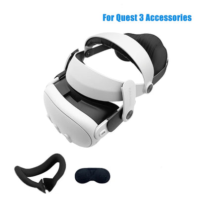 GOMRVR Head Strap Compatible with Meta Quest 3/Quest 3S Enhanced Comfort Reduce Stress Elite Replacement Head Strap