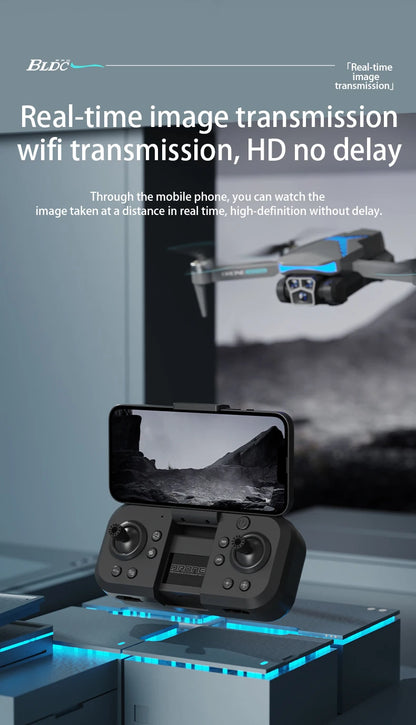 2024 New AE7 Drone 8K Three Camera Intelligent Obstacle Avoidance Optical Flow Positioning Four Axis aerial photography aircraft