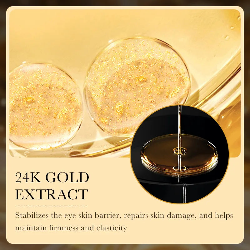 24k Gold Hyaluronic Acid Eye Cream Anti Dark Circles Eye Bags Firming Moisturizing Eyes Skin Care Prodcuts