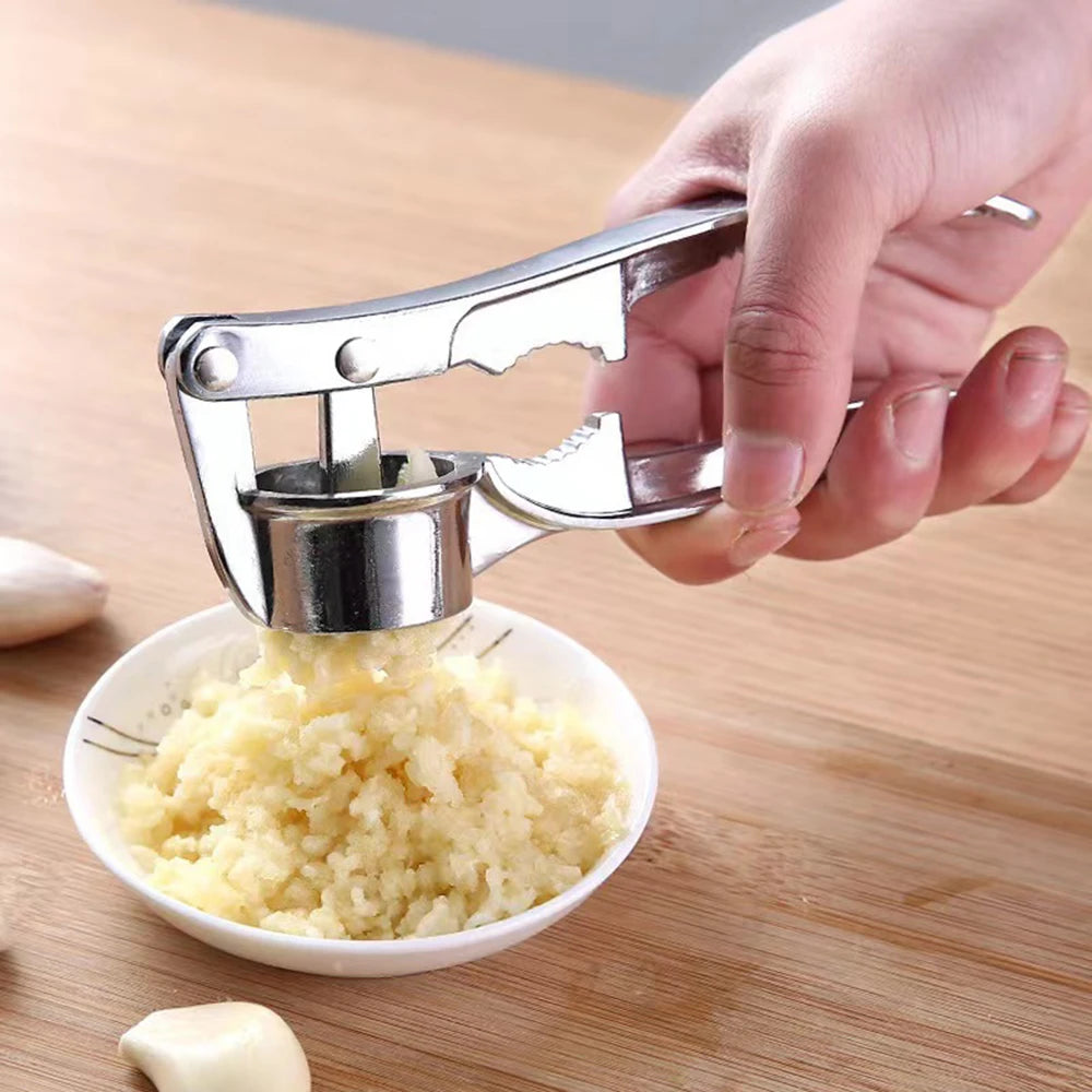 Garlic Press Crusher Mincer Kitchen Stainless Steel Garlic Smasher Squeezer Manual Press Grinding Tool Kitchen Accessories