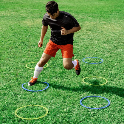 5/12pcs Durable Agility Training Rings Portable Football Soccer Speed Agility Training Rings Sport futbol Training Equipment