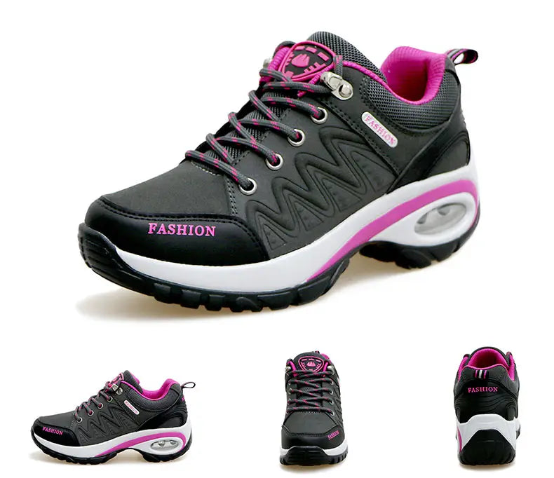 Women Sports Shoes Platform Sneakers Fashion Outdoor Hiking  Non-Slip Casual Shoes Low Top Running Shoes Women Footwear