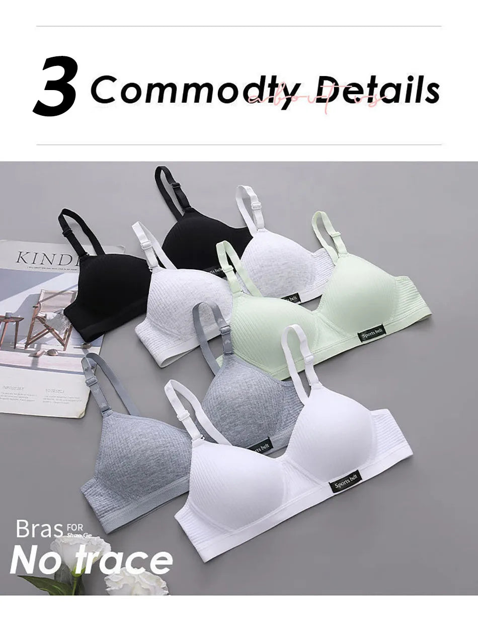 Sport Underwear for Teens Seamless Girl No Underwire Training Bra Soft Skin-Friendly School Girl Small Size Bra Clothing