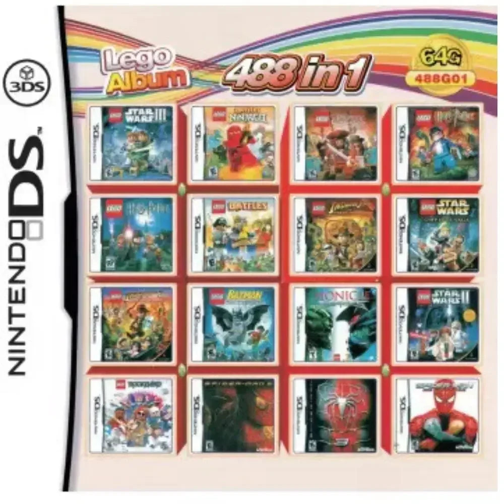 3DS NDS Game Card Combined Card 23 In 1 NDS Combined Card NDS Cassette 482 IN1 280 4300 0