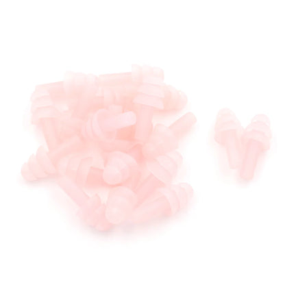 20Pcs Silicone Ear Plugs Sleep Earplugs Noise Reduction Swimming Earplugs With Rope For Diving Underwater Ear Plugs