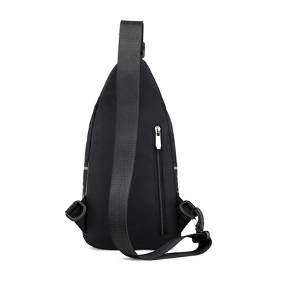 Men Shoulder Chest Pack Cross body Bag Mini Nylon Rucksack Waterproof Travel  Male Sling Backpack Messenger Side Bags