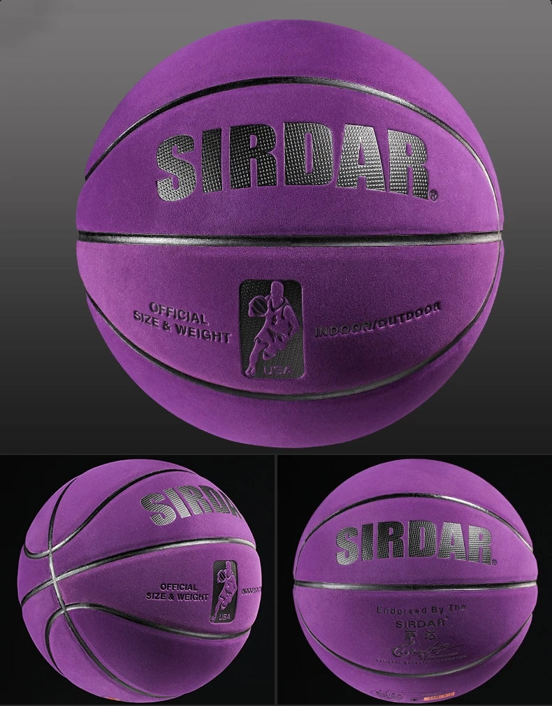 Soft Ultrafine Fiber Suede Basketball No.7 Wear-resistant Ball Anti Slip Anti Slip  Indoor and Outdoor Specialized Basketball