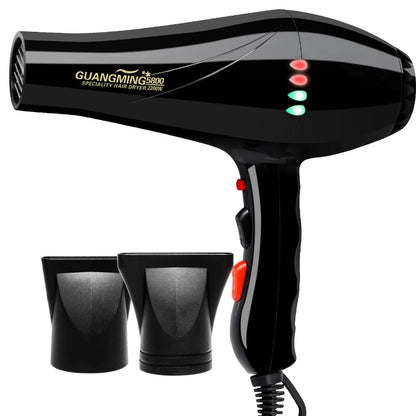 Real 2200W Professional Powerful Hair Dryer Fast Heating Hot And Cold Adjustment Ionic Air Blow Dryer For Hair Salon Use