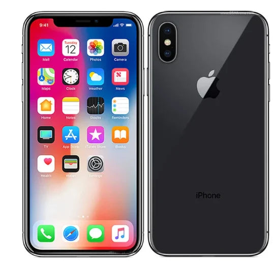 Apple iPhone X 64GB 256GB ROM 5.8" Original OLED Face ID A11 Hexa Core Unlocked 4G LTE Mobile Phone iPhone X