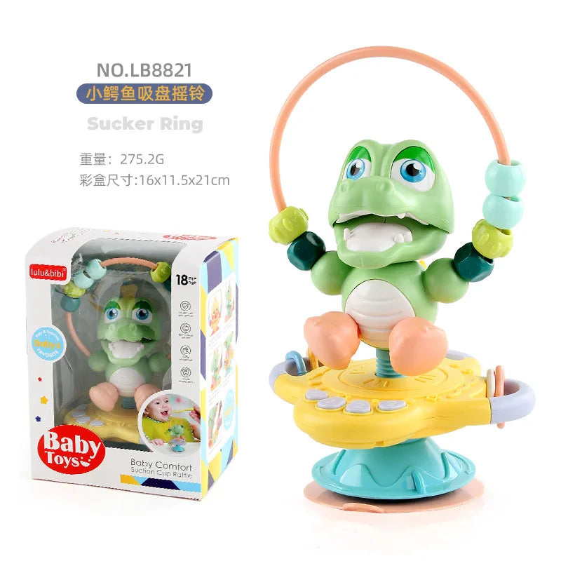 Baby cartoon soothing ringing toy fun sound effects nursery rhyme baby dining table suction cup puzzle early education toy