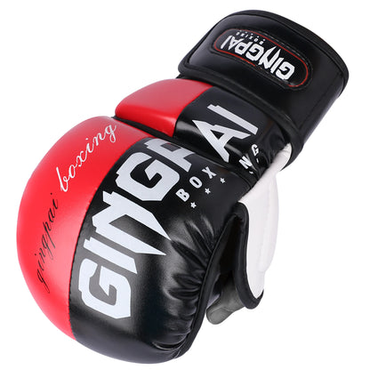 Professional MMA Half-Finger Fighting Boxing Gloves Thickened Sanda Free Fighting Mixed Martial Arts Training Gloves