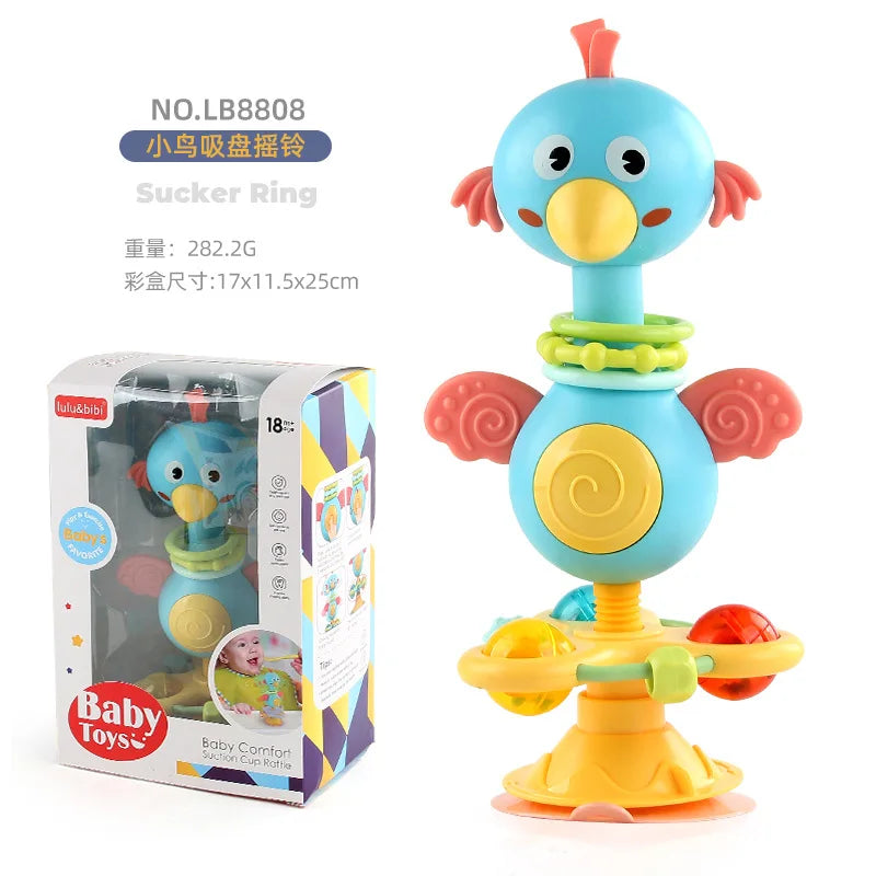 Baby cartoon soothing ringing toy fun sound effects nursery rhyme baby dining table suction cup puzzle early education toy