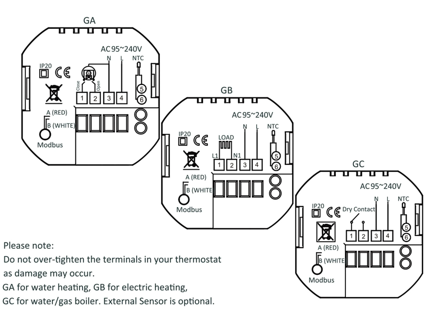 Tuya Smart Thermostats Programmable For Gas Boiler /Water Valves/Electric Floor With Wifi Remote Control  Works With Goolge