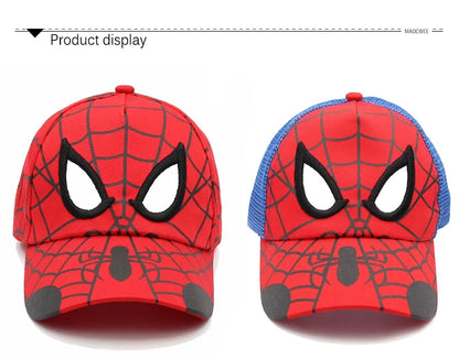 Disney Spiderman Baseball Cap For Boys Girls Baby Baseball Caps Cartoon Cotton Summer Breathable Sun Hat Children Hip Hop Hats