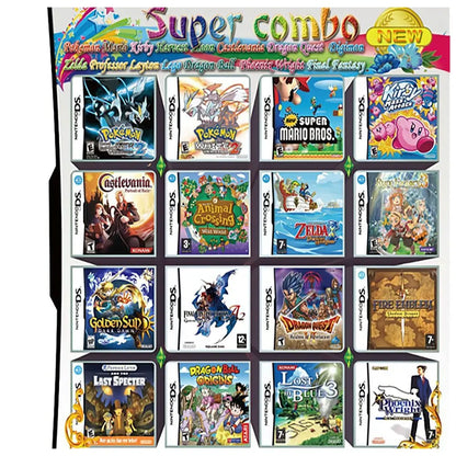 3DS NDS Game Card Combined Card 23 In 1 NDS Combined Card NDS Cassette 482 IN1 280 4300 0