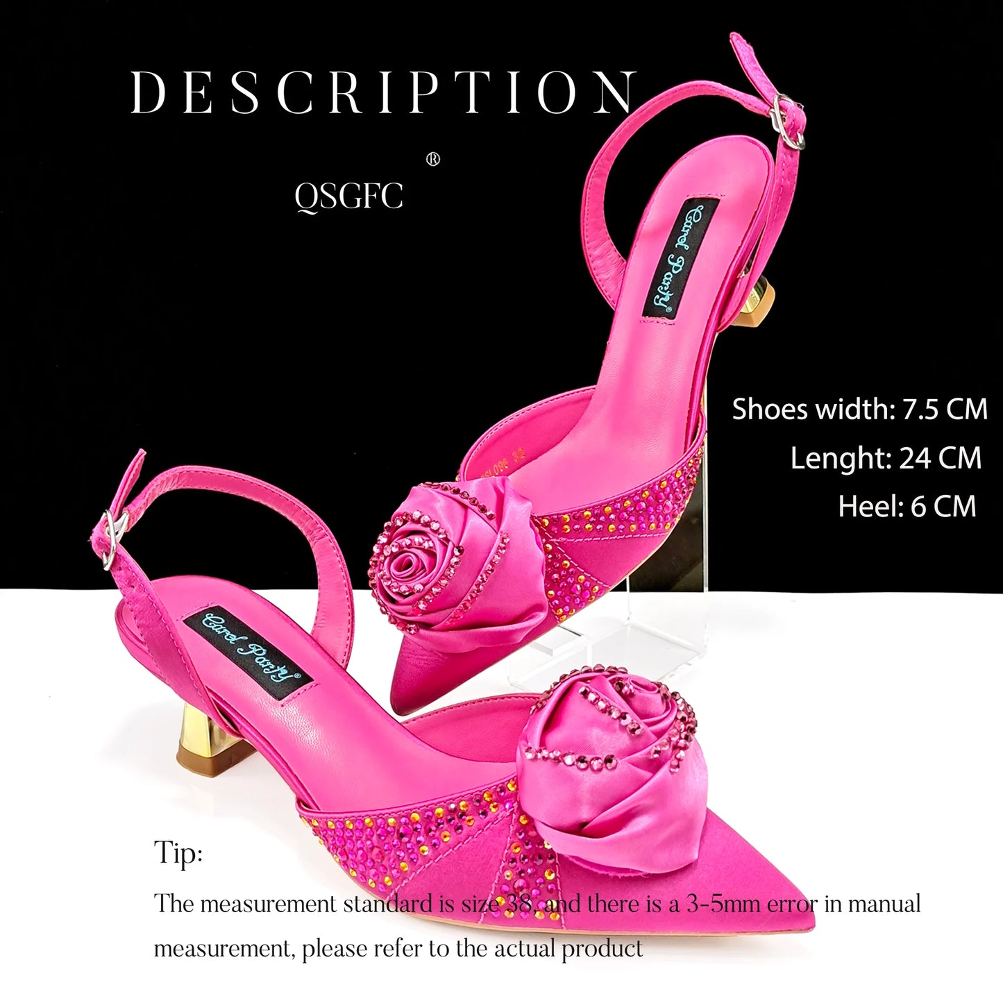 Ladies High Quality Women's Pumps And Bag Handmade Flowers Fashion Design For Nigeria Wedding Party